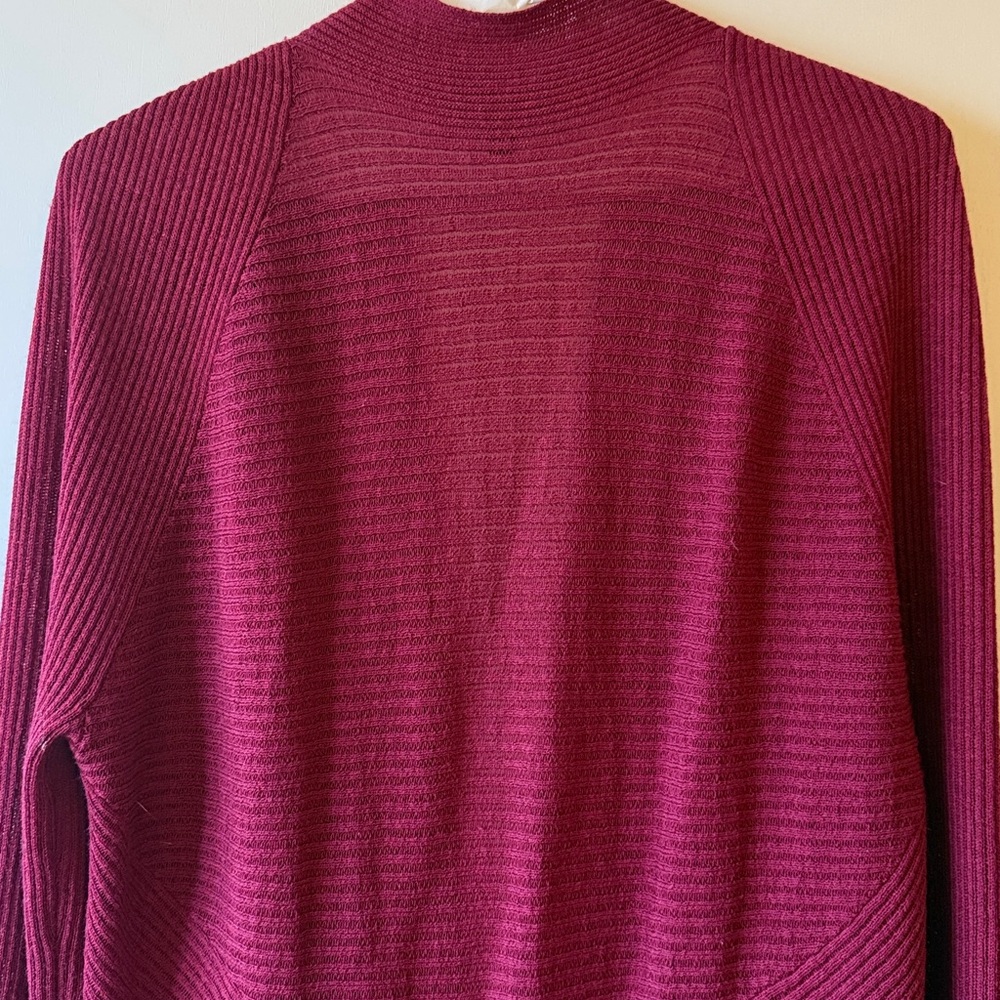 Eileen Fisher Rich Burgundy Cardigan - Picture 4 of 6